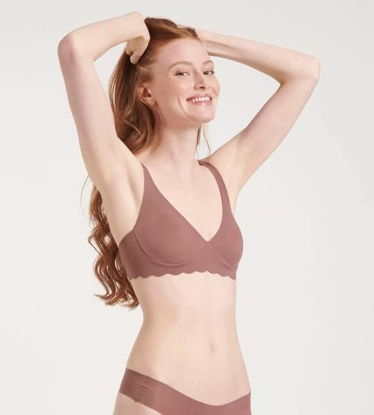 Biustonosz sloggi ZERO Microfibre 2.0 Soft bra CACAO