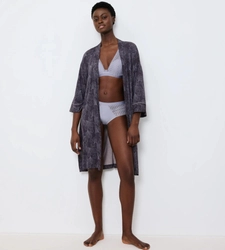 Szlafrok Triumph Aura Spotlight Robe 01  GREY COMBINATION