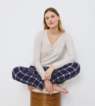 Bluzka od piżamy Triumph Mix & Match LSL Top Soft LIGHT GREY MELANGE