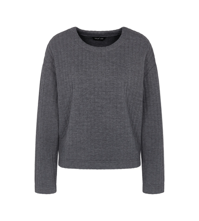 Sweter Triumph Cozy Comfort Top Quilted  DARK GREY MELANGE
