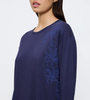 Koszula nocna Triumph Endless Comfort NDK 01 LSL  BLUE - DARK COMBINATION