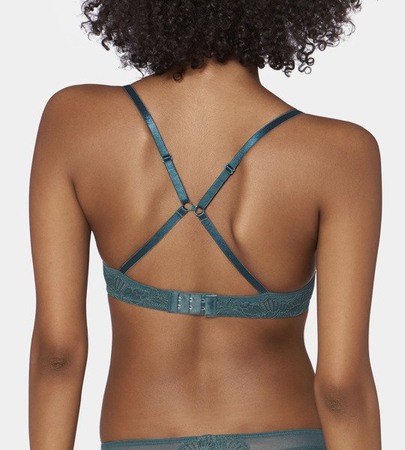 Zielony Biustonosz Push-up na fiszbinie Triumph Lace Spotlight WHUM