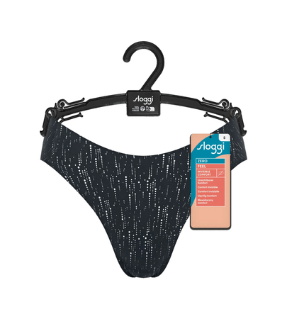 Damskie majtki sloggi ZERO Feel 2.0 Festive High leg BLACK COMBINATION