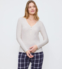 Bluzka od piżamy Triumph Mix & Match LSL Top Soft  LIGHT GREY MELANGE