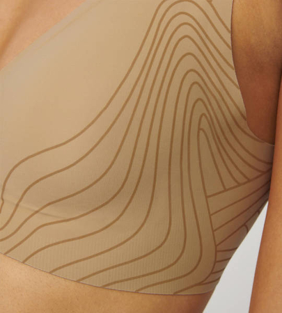 Biustonosz sloggi ZERO Feel N 2.0 EX kolor COGNAC