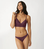Biustonosz sloggi ZERO Lace 2.0 Longline Bra kolor CLARET