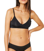 Czarny Usztywniany biustonosz z fiszbinami bez fiszbin sloggi ZERO Feel Ultra Bra EX
