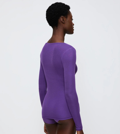 Koszulka Triumph Beauty Layers Top Scoop Neck  PURPLE HAZE