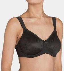 Czarny Biustonosz z fiszbiną Triumph Essential Minimizer W X