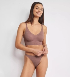 Biustonosz sloggi ZERO Feel Bliss Bralette kolor CACAO