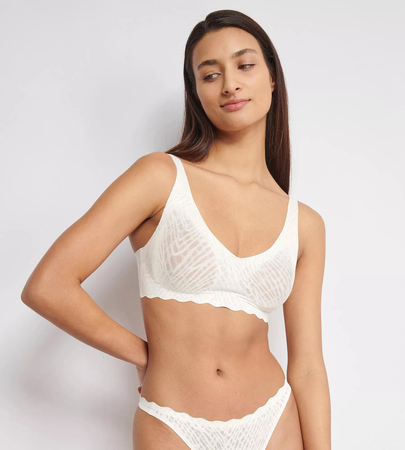 Biustonosz sloggi ZERO Feel Bliss Soft bra Biały