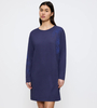 Koszula nocna Triumph Endless Comfort NDK 01 LSL  BLUE - DARK COMBINATION