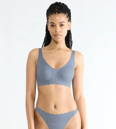 Biustonosz sloggi ZERO Feel Bliss Soft bra BLUISH GRAY