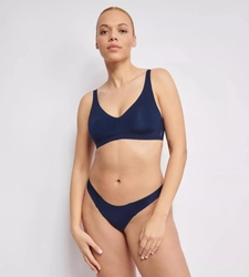 Biustonosz sloggi ZERO Feel 2.0 Soft bra kolor NAVY BLUE
