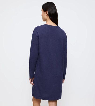 Koszula nocna Triumph Endless Comfort NDK 01 LSL  BLUE - DARK COMBINATION