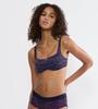 Biustonosz Triumph Body Make-Up Illusion Lace Balconette  PRUSSIAN BLUE