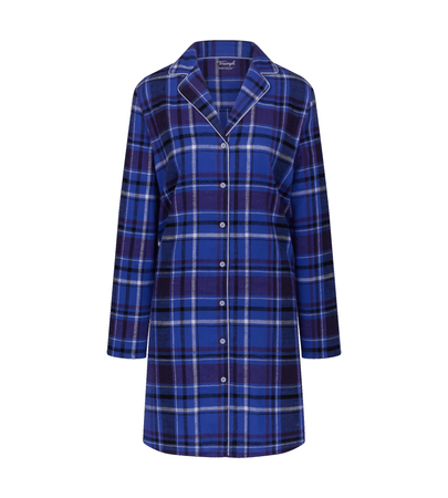 Koszula nocna Triumph Boyfriend NDW 01 X Checks  BLUE - DARK COMBINATION
