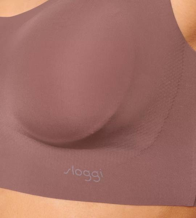 Bezfiszbinowy Biustonosz sloggi Zero Feel Top EX CACAO