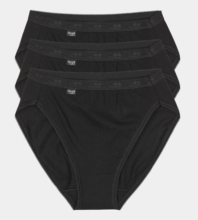 Czarne Majtki Damskie sloggi Basic+ Tai 3P