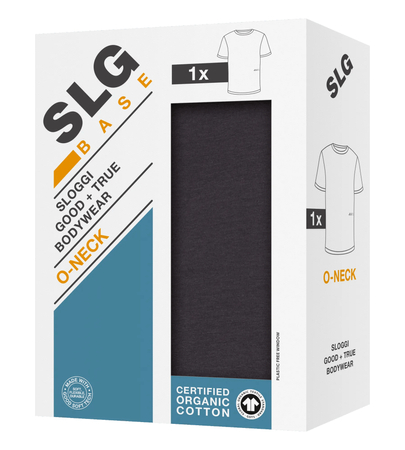 Koszulka sloggi SLG Base O-Neck CHARCOAL