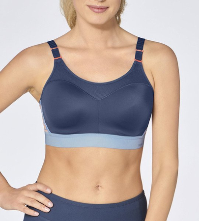 Granatowy Biustonosz z fiszbiną Triumph Triaction Control Lite W01