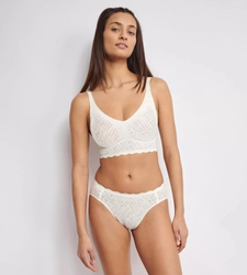 Biustonosz sloggi ZERO Feel Bliss Bralette kolor SILK WHITE