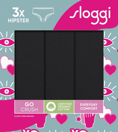 Czarne Majtki sloggi GO Crush Hipster C3P