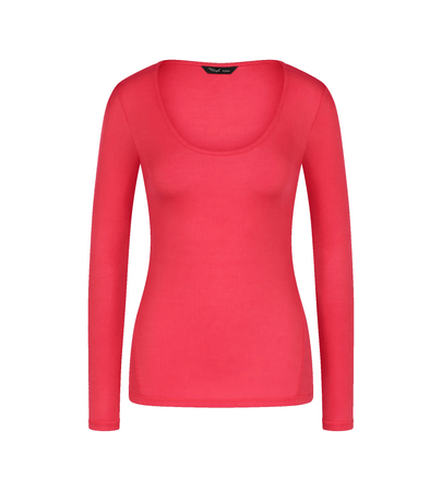 Koszulka Triumph Beauty Layers Top Scoop Neck  BLOOD ORANGE