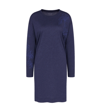 Koszula nocna Triumph Endless Comfort NDK 01 LSL  BLUE - DARK COMBINATION