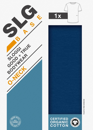 Koszulka sloggi SLG Base O-Neck ULTRAMARINE