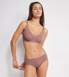 Biustonosz sloggi ZERO Feel Bliss Soft bra kolor CACAO