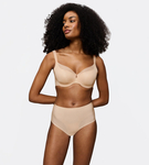 Biustonosz z fiszbinami typu minimizer Triumph BMU Illusion Curve W01 NUDE BEIGE