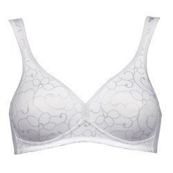 Biały Biustonosz bez fiszbin Triumph Elegant Cotton N