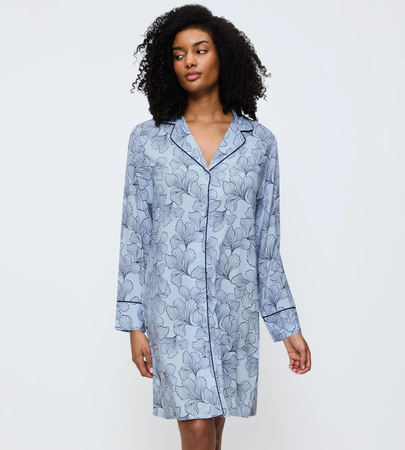 Koszula nocna Triumph Boyfriend Fit NDW 03  BLUE PRINTS