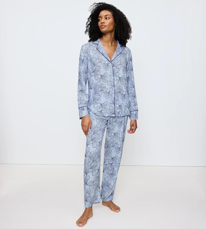 Piżama Triumph Boyfriend Fit PW 03  BLUE PRINTS