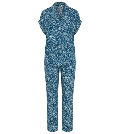 Piżama Damska TRIUMPH Boyfriend Fit PW X kolor SEA BLUE LIGHT COMBINATION