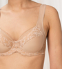 Biustonosz z fiszbinami Triumph Modern Lace+Cotton W02 NEUTRAL BEIGE