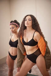 Majtki damskie sloggi Soft ADAPT High Waist kolor BLACK