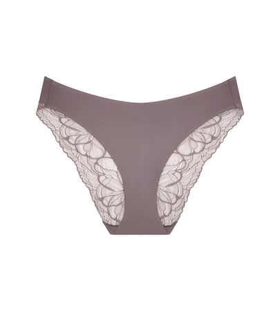 Majtki damskie TRIUMPH Body Make-Up Illusion Lace Highleg Tai PIGEON GREY