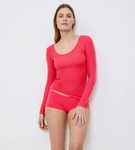 Koszulka Triumph Beauty Layers Top Scoop Neck BLOOD ORANGE