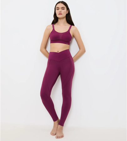 Legginsy Triumph Cardio RTW High-Rise Leggings  DARK WINE