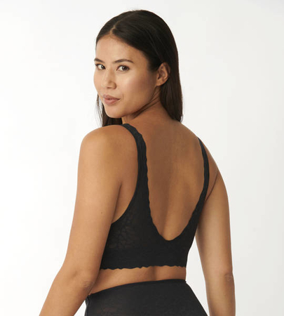 Biustonosz sloggi Zero Feel Lace 2.0 Top kolor Czarny