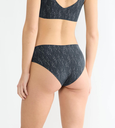 Damskie majtki sloggi ZERO Feel 2.0 Festive High leg BLACK COMBINATION