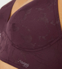 Biustonosz sloggi ZERO Lace 2.0 Longline Bra kolor CLARET