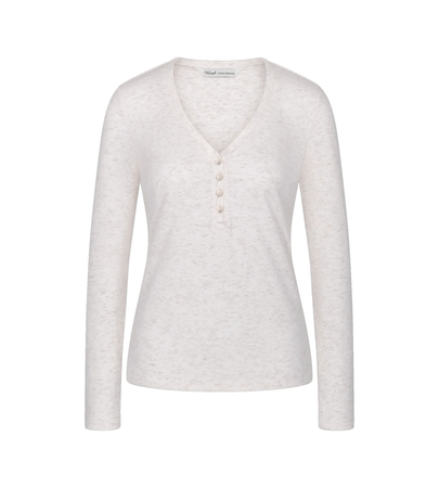 Bluzka od piżamy Triumph Mix & Match LSL Top Soft  LIGHT GREY MELANGE