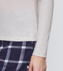 Bluzka od piżamy Triumph Mix & Match LSL Top Soft  LIGHT GREY MELANGE