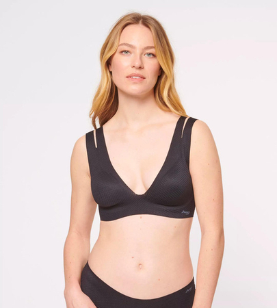 Sportowy Biustonosz sloggi ZERO Feel Flow Bralette BLACK