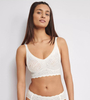 Biustonosz sloggi ZERO Feel Bliss Bralette kolor SILK WHITE