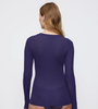 Koszulka Triumph Beauty Layers TOP LSL Crew Neck  PRUSSIAN BLUE