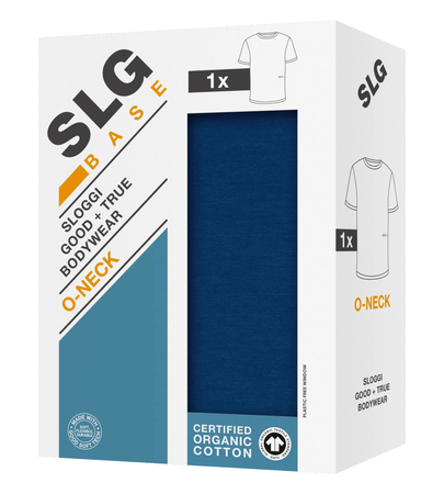 Koszulka sloggi SLG Base O-Neck ULTRAMARINE